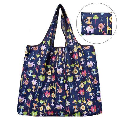 China Boutique Fabric Foldable Shopping Bags Large Capacity Bagreusable Handled Shopping Waterproof Handbags for sale