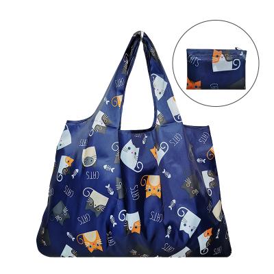 China Retail Foldable Fabric Bags Large Capacity Handled Bagreusable Shopping Bagreusable Waterproof Handbags for sale