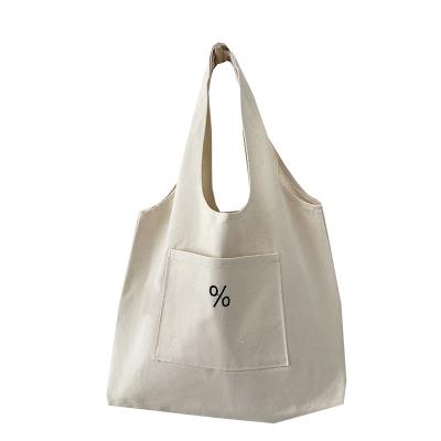 China Factory Direct Large Capacity Reusable Tote Canvas Handled Shopping Custom Bag for sale