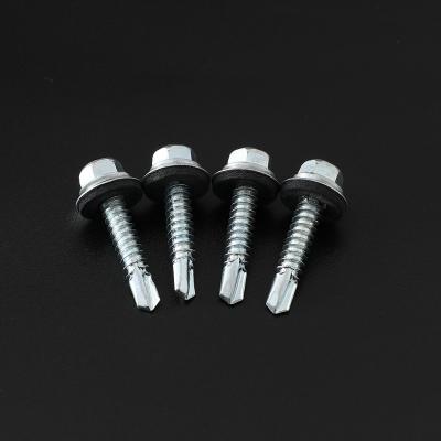 China Hex Head Hex Head Stainless Steel Self Drilling Screw Self Drilling Roofing Screw Galvanized Self Tapping Screw With Rubber Gasket for sale