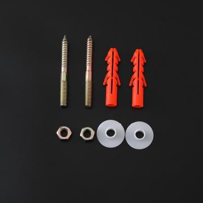 China Round Expansion Screw Urinal Accessories For Toilet Iron Screw Sanitary Ware Accessory Set Bathroom Sink Screw Sets for sale