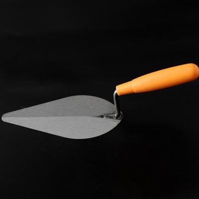 China Factory Price Rounded High Quality Professional Stainless Steel Masonry Trowel For Construction Mason Trowel Bricklayer Trowl Tool for sale