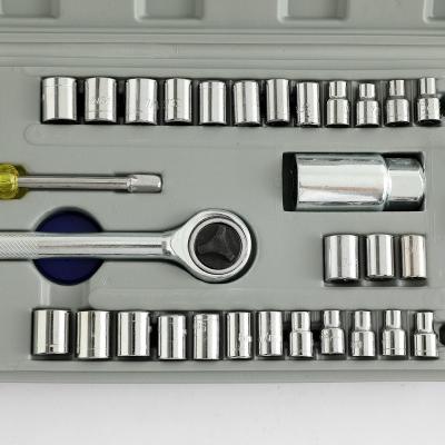 China Repairing Tools 40pcs in a Set Set Toolbox Wrench DIY Tool Socket Ratchet Wrench and Car Repair Ratchet for sale