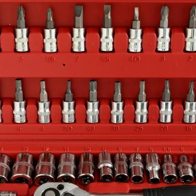 China Repair Tools 46pcs In A Set Car Repair Toolbox Wrench Hand Tool And Ratchet Combo Wrench Set for sale