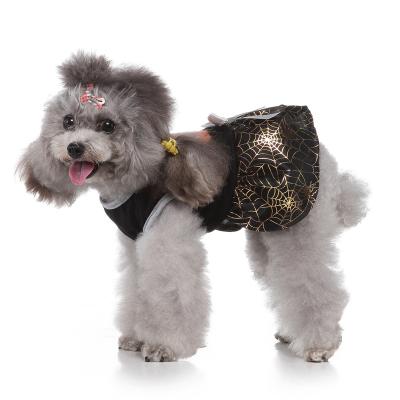 China Wholesale New Stocked Fashion Halloween Dog Clothes Spider Pet Pajamas Dog Clothes Halloween Costume for sale