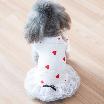 China Breathable Pet Clothes Dog Suspender Yarn Skirt Dog Skirt Summer Pet Viable Vest for sale