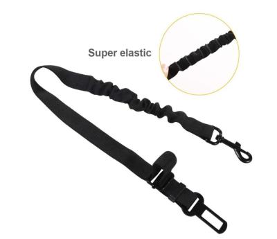 China Custom High Quality Selling Double Elastic Nylon Rope Safety Seat Belt Dog Car Seat Belt Led Dog Seat Belt Leash For Car Seat for sale