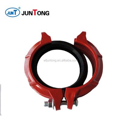 China Iron FM Approved Rigid Coupling Barbed Pipe Fitting 1