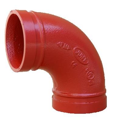 China Connect Pipes FM Approved Ductile Iron Grooved Elbow 1