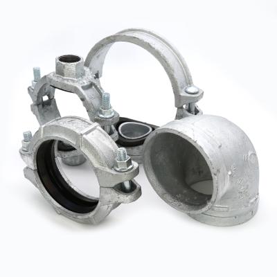 China Connect Pipes Ductile Iron Grooved Galvanizing Pipe Fitting Cap for sale