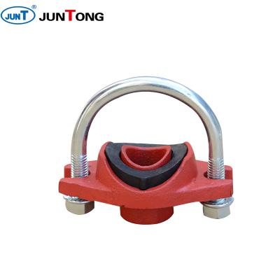 China Connect Pipes Ductile Iron U-Bolt Mechanical Tee With Threaded BSPT Or NPT for sale