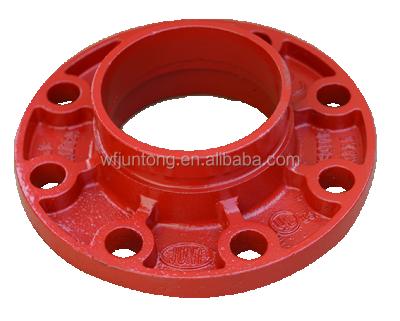 China Iron FM UL CE Approved Ductile Iron Grooved Fittings Flange for sale