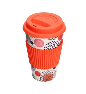 China 100% Natural Viable Plant Fiber Straw Fiber Bamboo Coffee Mug With Lid Coffee Mugs for sale