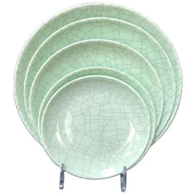 China OEM Disposable Cheap Wholesale Housewares Royal Plastic Dinner Sets Melamine Camping Dinnerware Set European Dinnerware Sets for sale