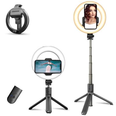 China ABS+Aluminum Alloy Mini Makeup Led Circle Ring Light Live Broadcast Selfie Ring Light for sale