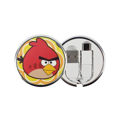 China Mobile Phone Retractable Custom Usb Data Cable Logo Usb Cable For Mobile Phone for sale