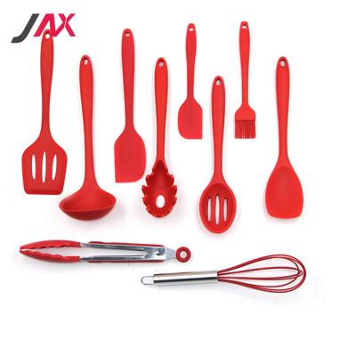 China Durable Cheap Restaurant Wholesale 10pcs Stick Silicone Cookware Set Durable Cheap Price Non - for sale