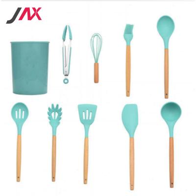 China Contemporary Kitchen Accessories Silicone Reusable Cookware Sets Top Blue Kitchen Tools for sale