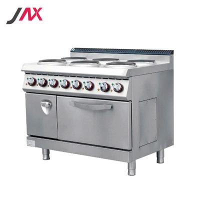 China Easy Operation 700 Burner Series 6 Adjustable Height Sealed Electric Restaurant Chain Grills With Uncoated Standard Oven And Cabinet for sale