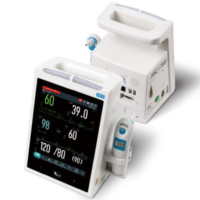 China 8 Inch Dual Touch Screen Vital Signs Monitor Acrylic Alternate 360 ​​Alarms Wall Mount and Cart Obvious Option for sale