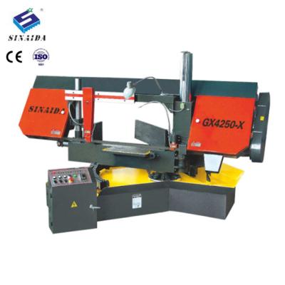 China SINAIDA Horizontal Semi-auto Angle Cut 45 Degree Strip Saw Machine Metal Cutting for sale