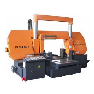 China Horizontal Heavy Duty Double Column Fully Automatic Band Saw Machine Metal Cutting for sale