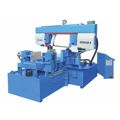 China Horizontal Full Automatic Angle Cut Band Saw Machine 45 60 Degree Angle Cut Steel for sale