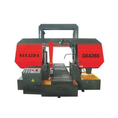 China Building Material Shops Double Column Cutting Band Saw Machine Horizontal Band Saw For Metal Cutting for sale