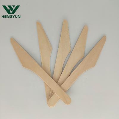 China Birch Wood Best Selling Good Natural Disposable Wooden Knife for sale