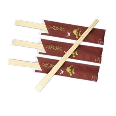 China Food Grade Wooden Sturdy Smooth Chopsticks Individually Wrapped Disposable Wooden Chopsticks for sale