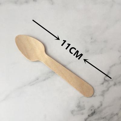 China Disposable Birch Wood Factory Direct Biodegradable Natural Spoon for sale