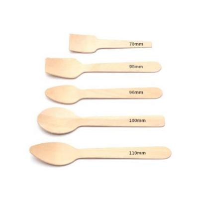 China Factory Custom Printed Wooden Hot Selling Disposable Wooden Spoons for sale