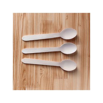 China Features Food Grade Environmental Friendly Disposable Wooden Spoon Flat Spoon HY-1401 for sale