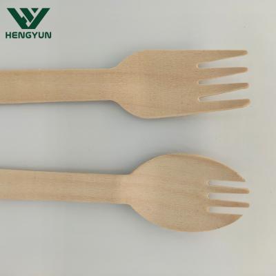 China High Quality Wood with Best Price Natural Disposable Wood Sporks for sale