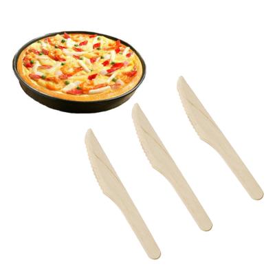 China Eco-friendly Cheap Price Home Biodegradable Wooden Knife Disposable Factory Hotel Restaurant Power Wooden Knife for sale