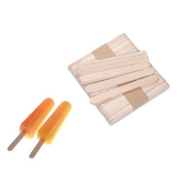 China Disposable Wooden Ice Cream Sticks 100% Natural Eco Friendly Viable for sale