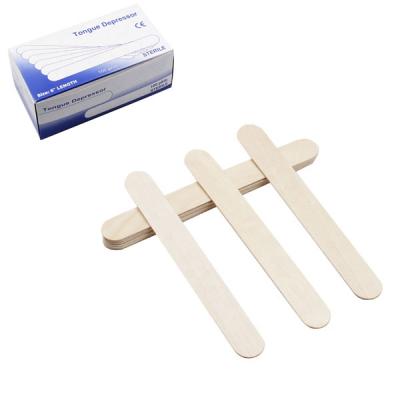 China Natural Wooden Adults And Children Sterilized Disposable Wooden Spatula for sale