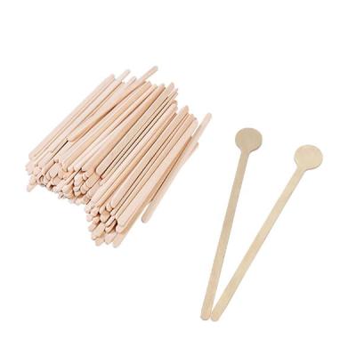 China Sustainable Package OEM Custom Printed Disposable Wooden Coffee Stir Sticks Stirrer for sale