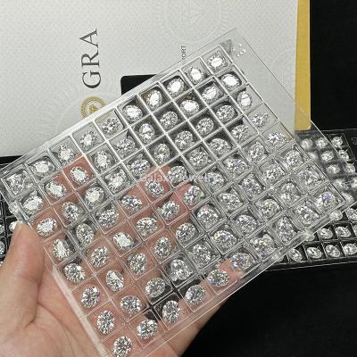 China Color Play or Fire Oval Cut Loose Moissanite Diamond  2*4 to 10*14mm Moissanite Stone Price Per Carat DEF VVS White For Moissanite Rings for sale