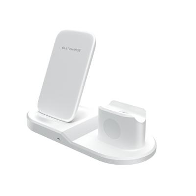 China Wholesale High Quality Mobile Phone Portable Qi Wireless Charger 3 in 1 Charging Station for sale