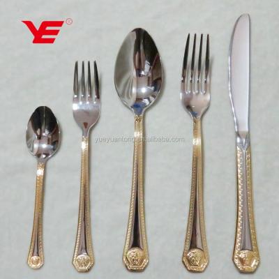 China Sustainable 20pcs Customized Stainless Steel Flatware Set In Color Box for sale