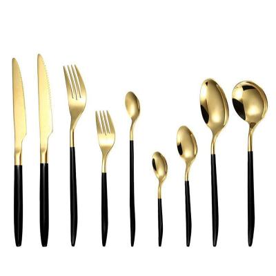 China Sustainable Ready To Ship Bulk Stainless Steel Flatware With Spoon And Fork for sale