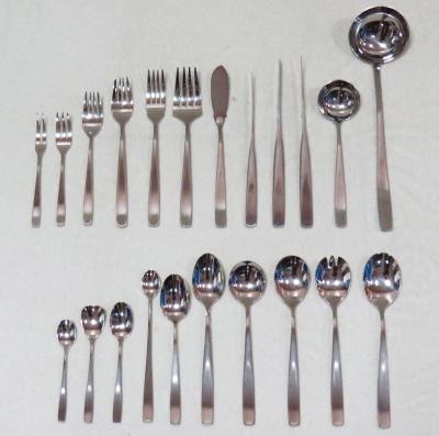 China Sustainable High Quality Stainless Steel Hotel Dinnerware With Spoon And Fork for sale