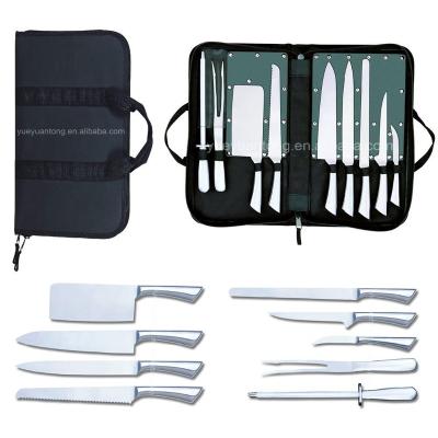 China Durable Hollow Handle 9pcs Inox 3Cr14 Stainless Steel Knife Set for sale