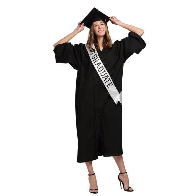 China Wholesale Hot Sale Graduation Supplies Custom Made White Satin Sash Waist Graduation Sash Stole for Students for sale