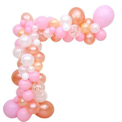 China Vrise Vrise Wedding Birthday Party Decorations Latex Rose Gold Balloon Garland Arch Kit for sale