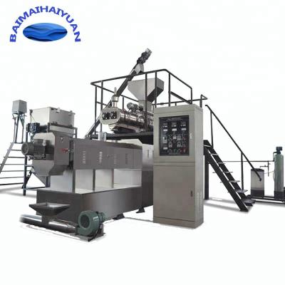 China Factory 3-5t/h Floating Fish Feed Twin Screw Extruder for sale