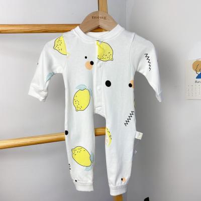 China New 100% Cotton Baby One-Piece Baby Romper Male Spring and Autumn Long-sleeved Newborn Baby Romper for sale