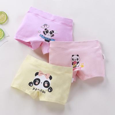 China Children's breathable girls 2-16 years old cartoon girls pants four corner underwear cotton boxer for sale