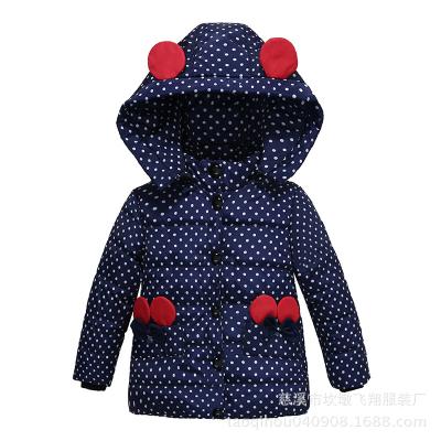 China Breathable Children's Girls Cotton-padded Winter Clothes Fashion Cotton-padded Clothes for sale